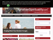 Tablet Screenshot of ignatianspirituality.com